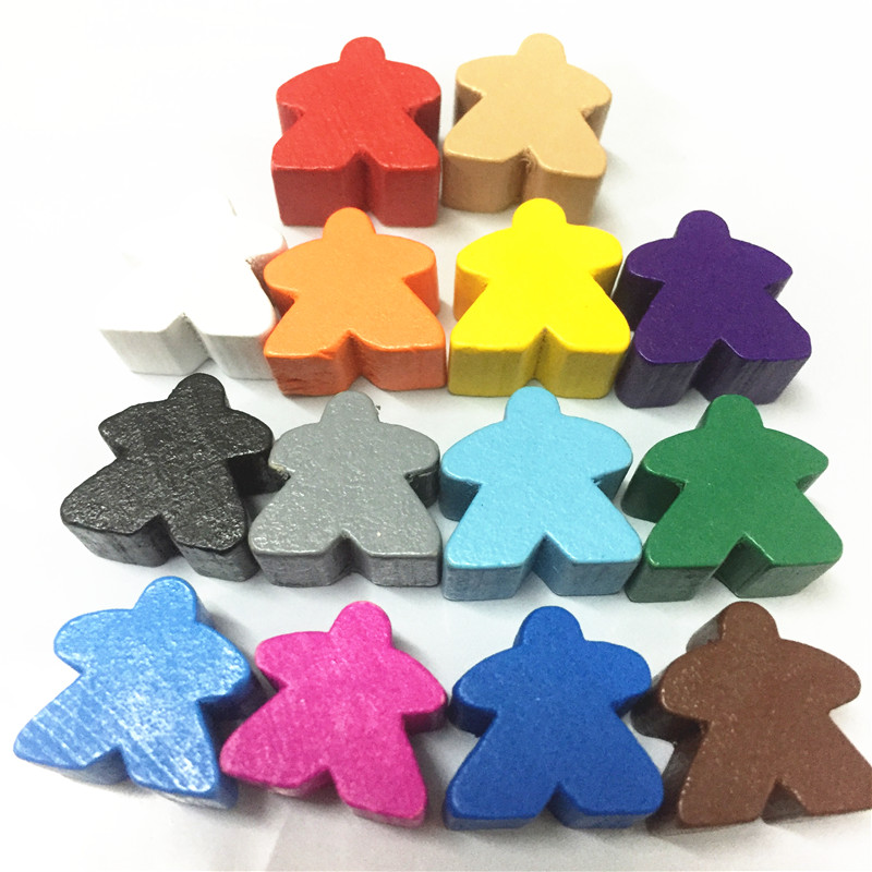 Board Game Catan - Pions de Meeple Humanoïde en Bois,