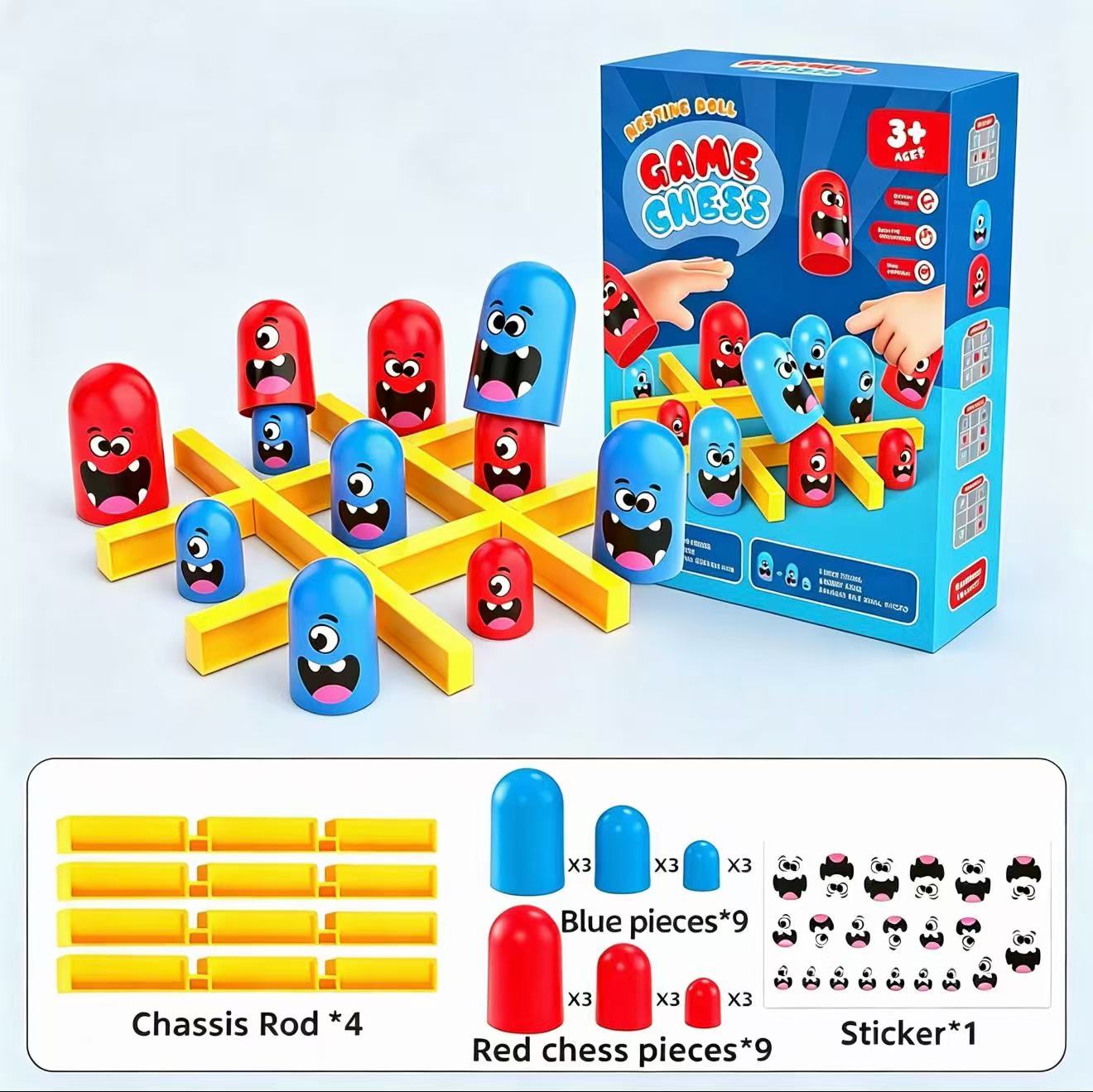 Board Game Live - Jeu de société Tic-Tac-Toe avec gobelets