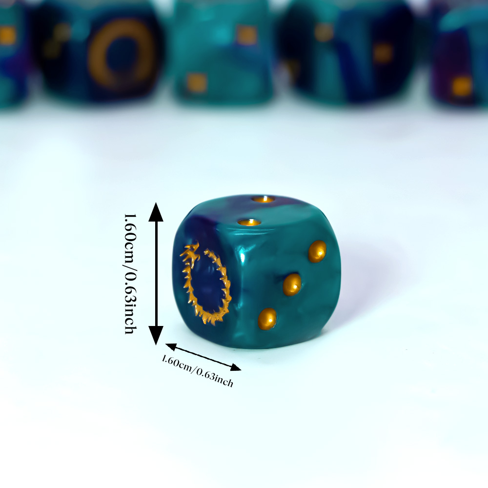 Lot de 6 dés polyédriques D6 D - Board Game Live avis et prix